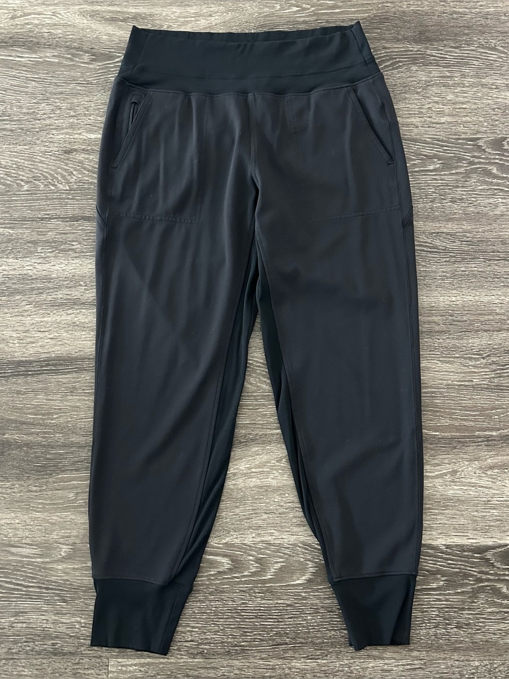 Athleta Venice Jogger Pants Womens M High Rise Athletic Black Pockets Activewear
